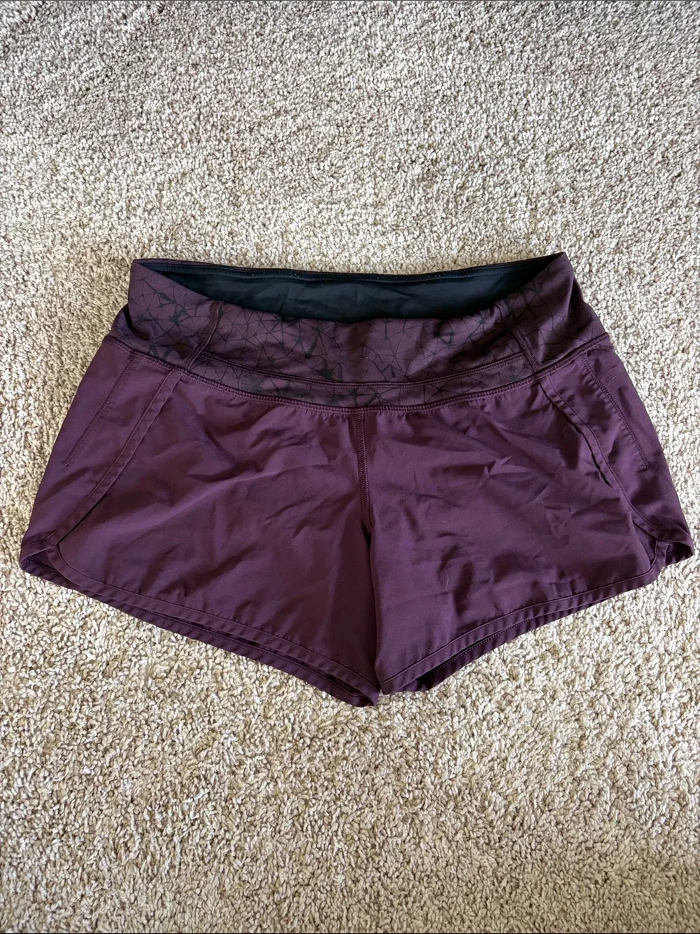 lululemon athletica Deep Plum Athletic Shorts